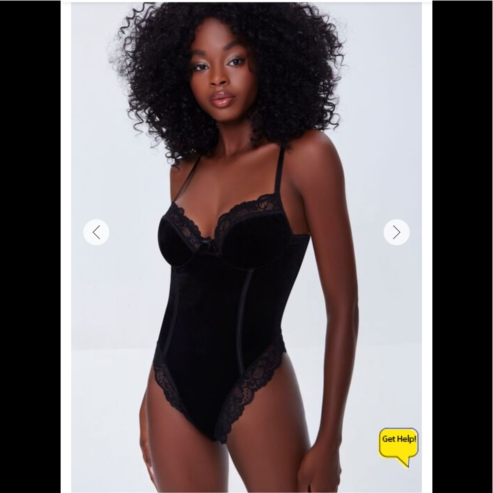 Velvet bodysuit